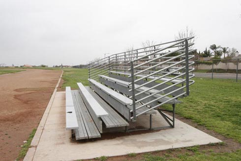 Outdoor Bleachers - All Aluminum and Steel/Alum Construction