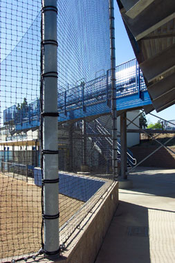 Custom Netting Backstop. U.C.R. Riverside, Ca