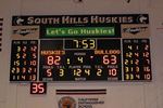 Basketball Scoreboard with Message Display & Stats Panels. South Hills H.S. Covina, Ca