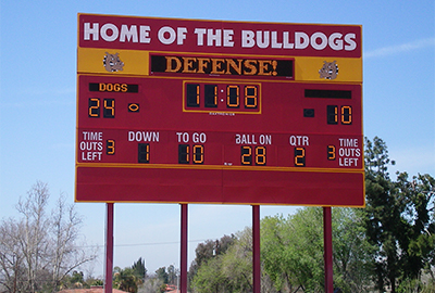 new custom scoreboard technology or repair old scoreboards 