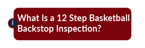 what is a 12 step basketball backstop inspection?