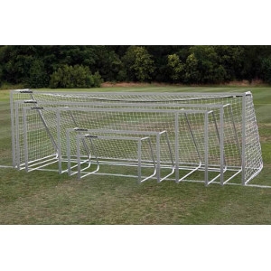 Picture of AlumaGoal Natural Aluminum 3" Round Classic Club Soccer Goals