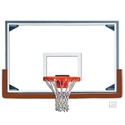 Picture of Gared 48" x 72" Tall Glass Basketball Backboard with Steel Frame